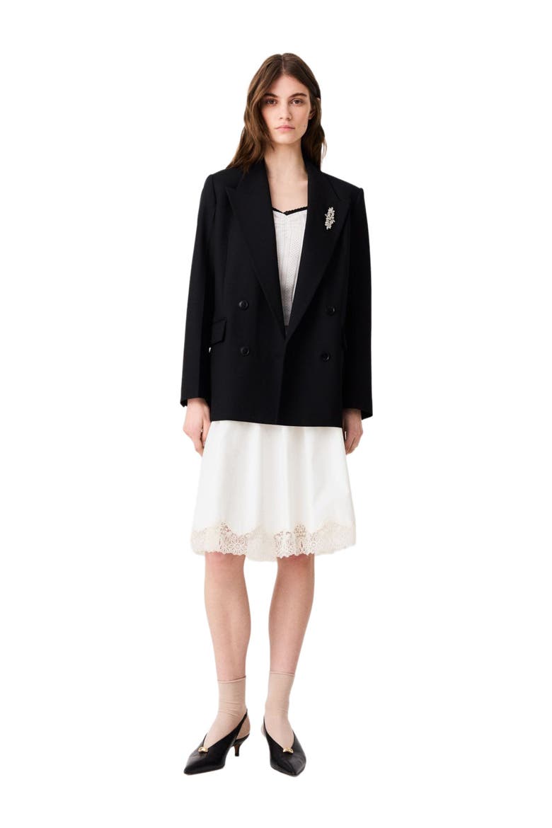 Double-breasted jacket, Main, color, Black