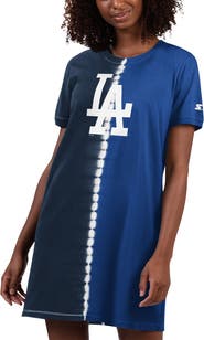 STARTER Women's Starter Navy/Royal Los Angeles Dodgers Ace Tie-Dye Sneaker Dress