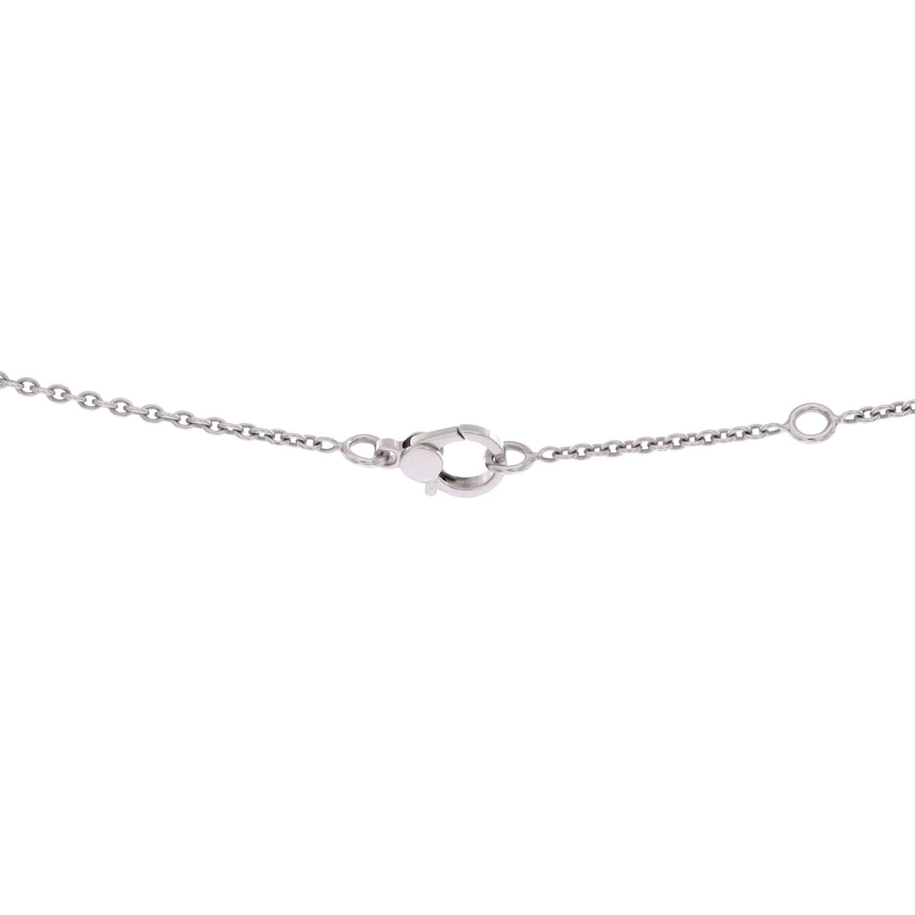 Finesse Pendant Necklace 18K White Gold and Diamonds, Alternate, color, Metallic Gold