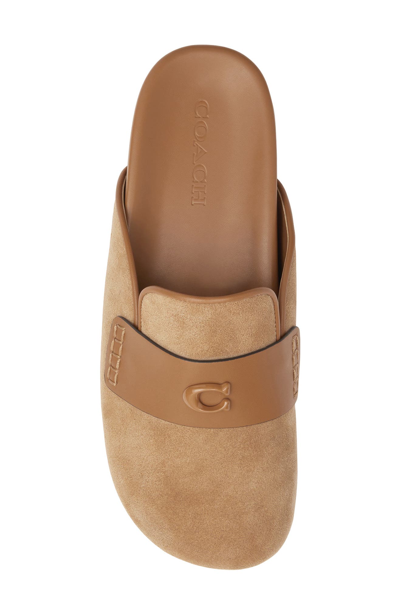 COACH Sculpted C Suede Clog, Alternate, color, 