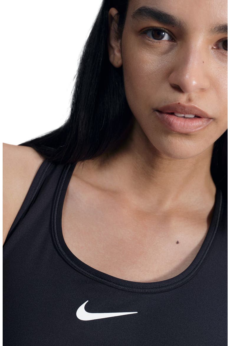 Dri-FIT Swoosh Medium Support Padded Sports Bra, Alternate, color, BLACK/WHITE