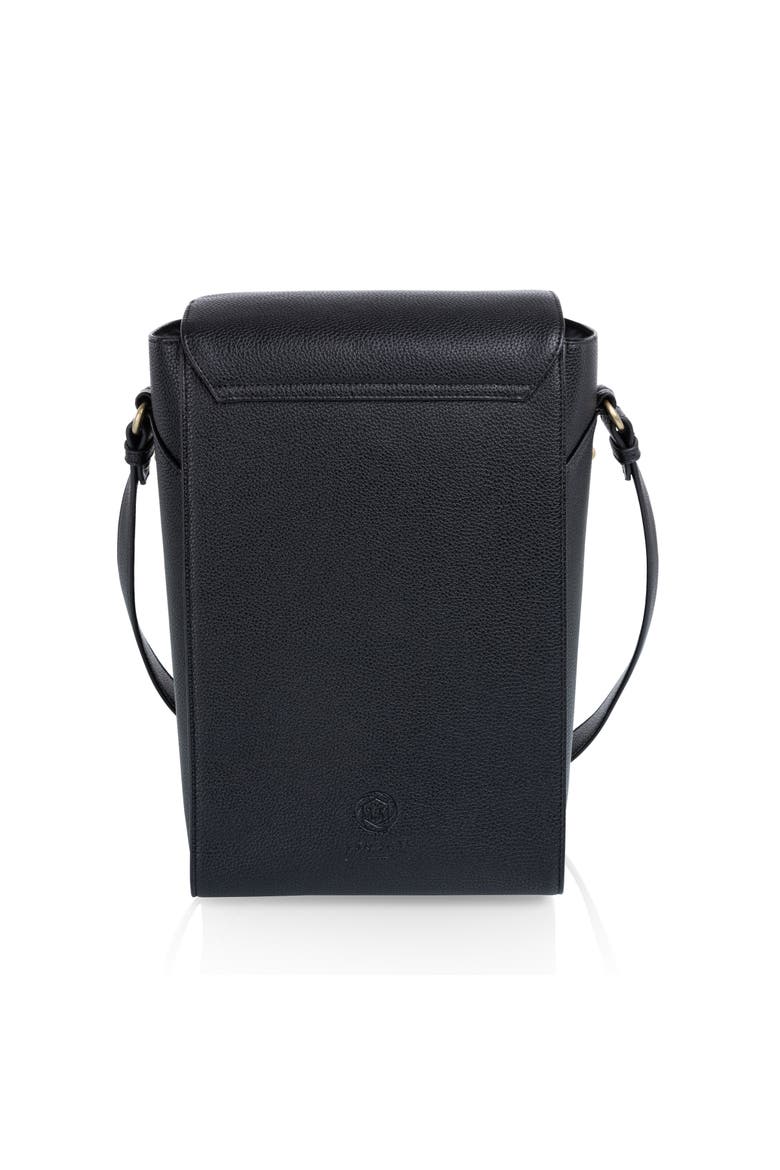 Barossa Two Bottle Leatherette Wine Tote, Alternate, color, Black