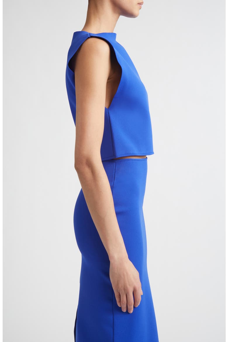 Technical Crop Boat Neck Sweater, Alternate, color, BLUEBELL