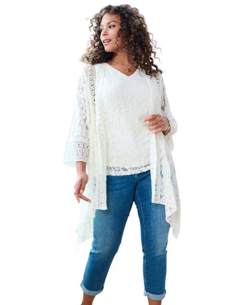 Lace Wrap Jacket (plus)