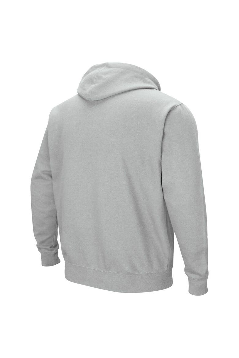 Men's Colosseum Gray Citadel Bulldogs Arch & Logo 3.0 Pullover Hoodie, Alternate, color, Gray