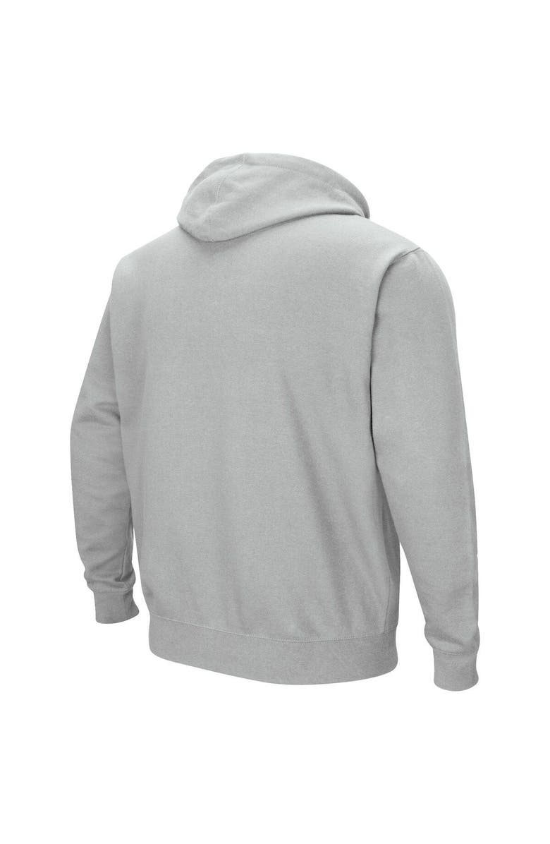 COLOSSEUM Men's Colosseum Gray Citadel Bulldogs Arch & Logo 3.0 Pullover Hoodie, Alternate, color, Gray