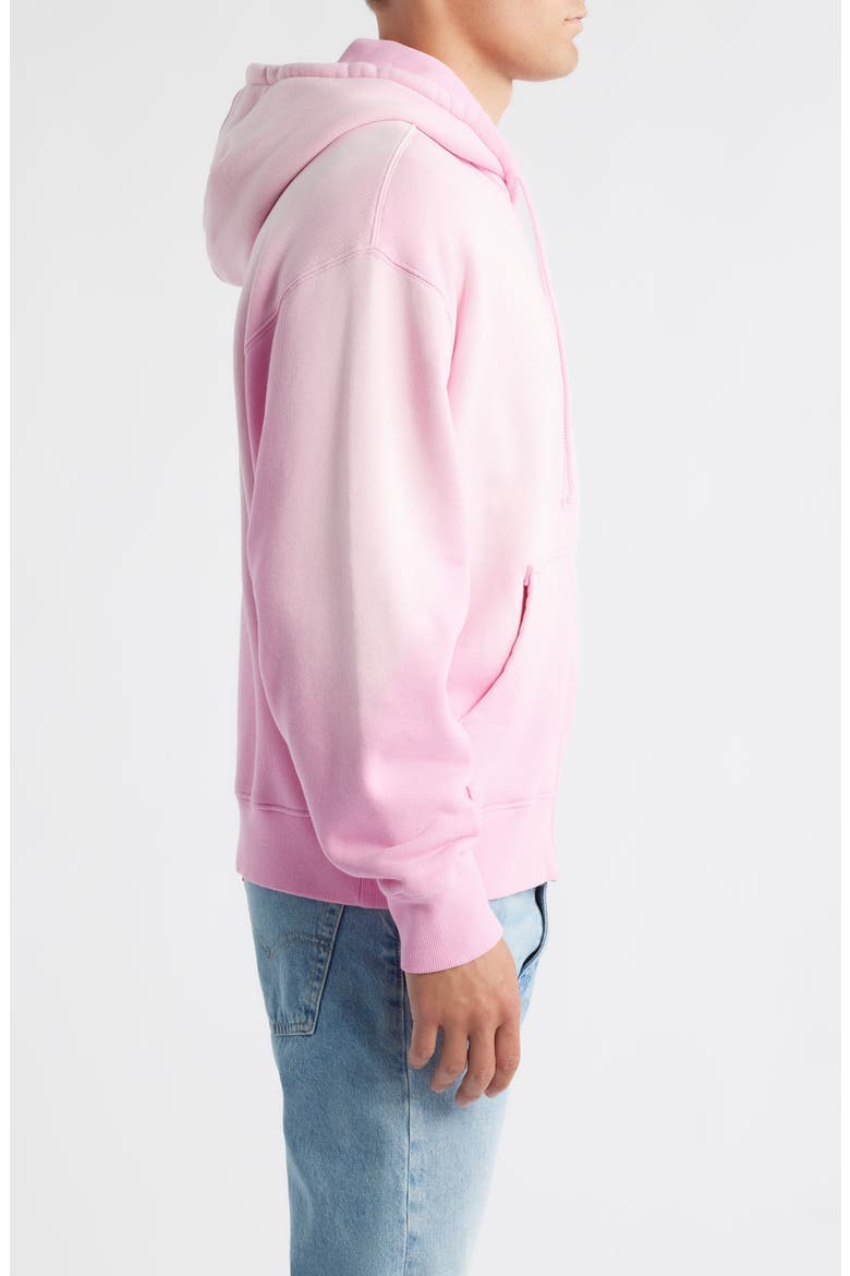 Core Oversize Terry Full Zip Hoodie, Alternate, color, SUN FADED PINK