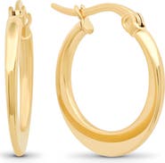 STEELTIME 18k Gold Plated Hoop Earrings