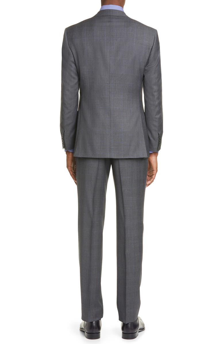 Canali Siena Soft Classic Fit Glen Plaid Wool Suit, Alternate, color, 