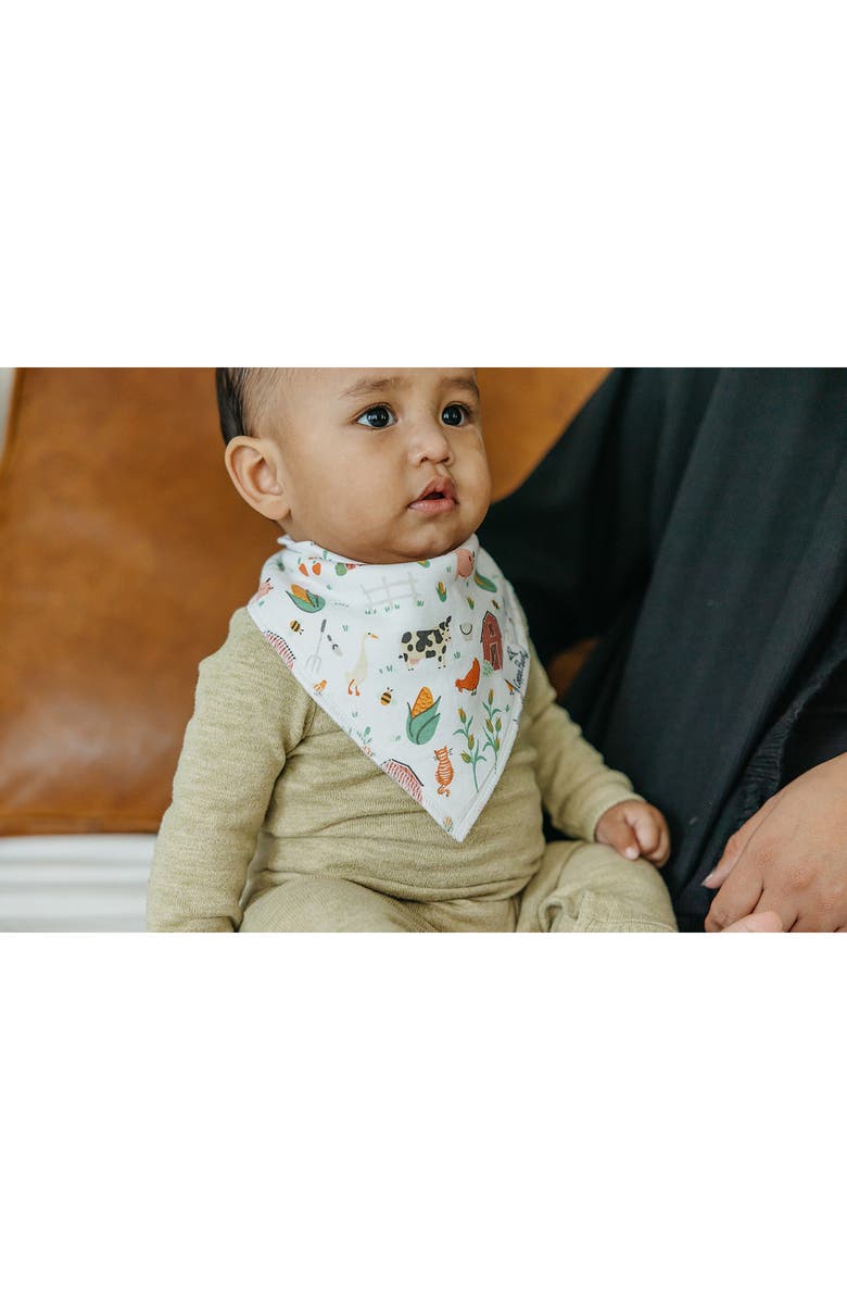 Copper Pearl Assorted 4-Pack Bandana Bibs, Alternate, color, White Multi