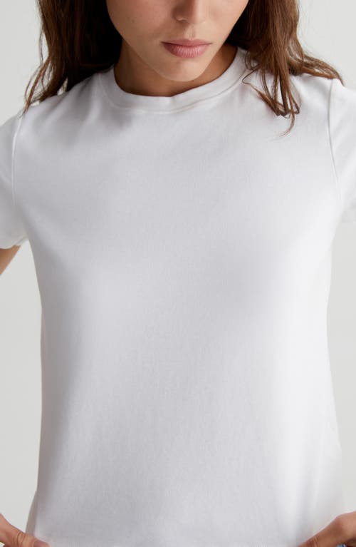 Ag Sadie Crop T-shirt In White