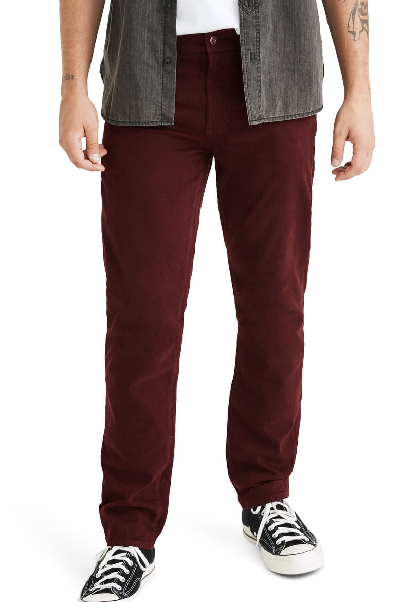Sateen Slim Jeans, Main, color, CHOCOLATE RAISIN