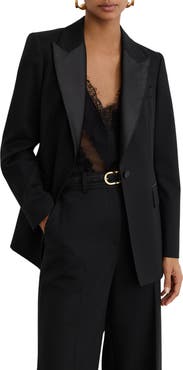 Reiss Dakota Wool Blend Single Breasted Blazer
