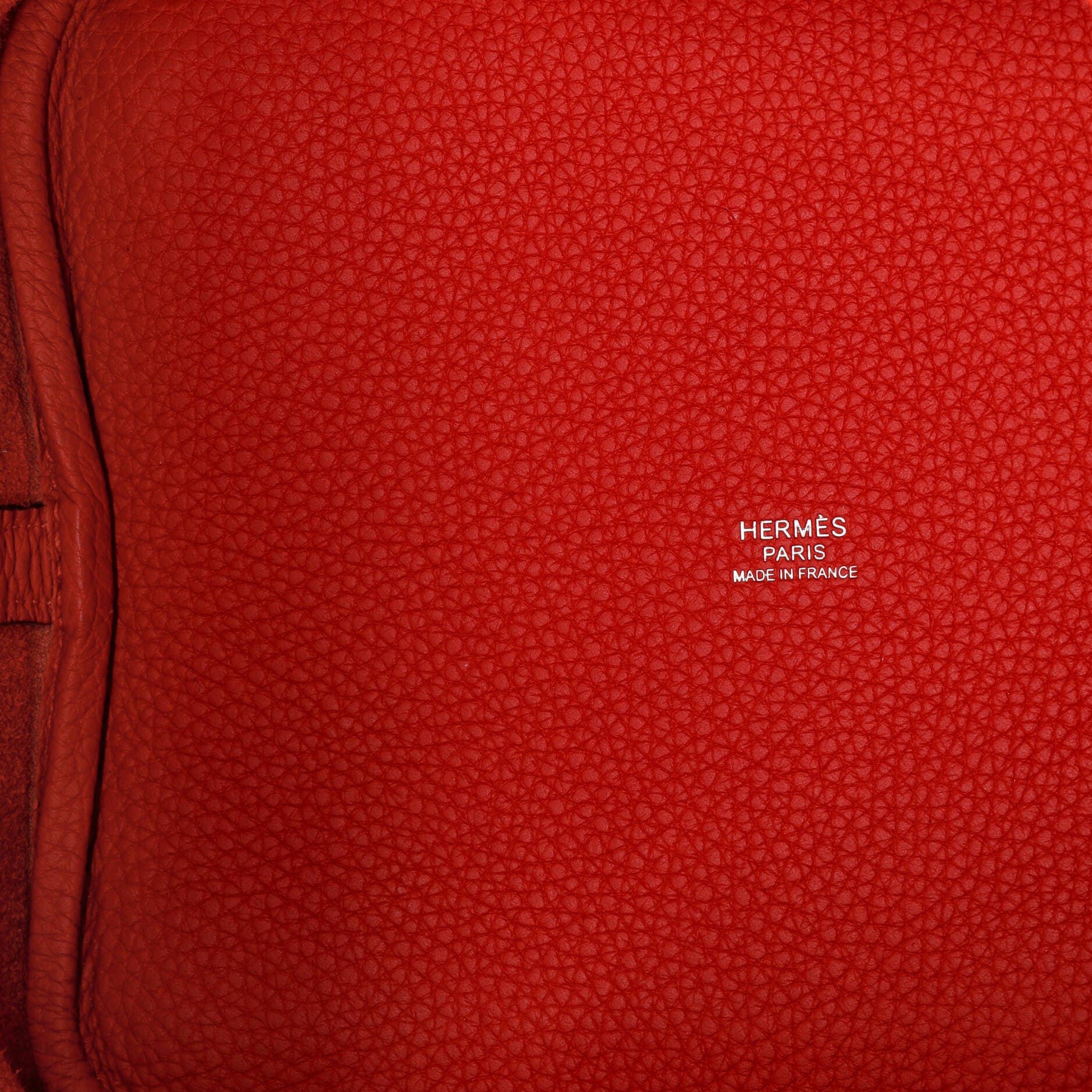 Pre-Owned Hermes Picotin Lock Bag Clemence MM, Alternate, color, Rouge Tomate