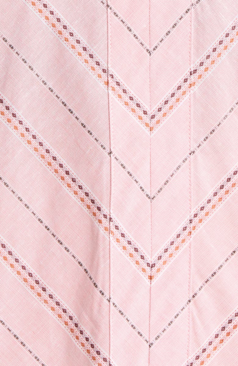 Liverpool Los Angeles Jacquard Stripe Popover Top, Alternate, color, Pink Multi Strp