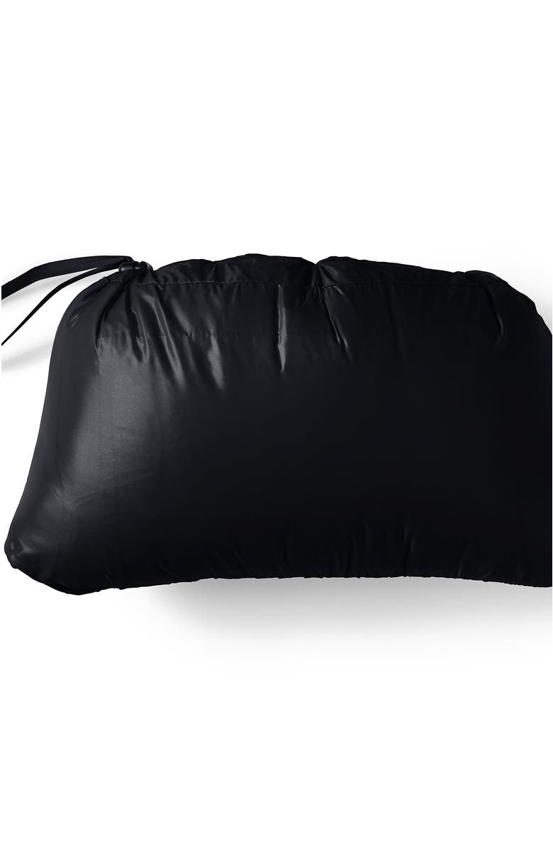 Lands' End Wanderweight Ultralight Packable Hooded Down Jacket, Alternate, color, Black