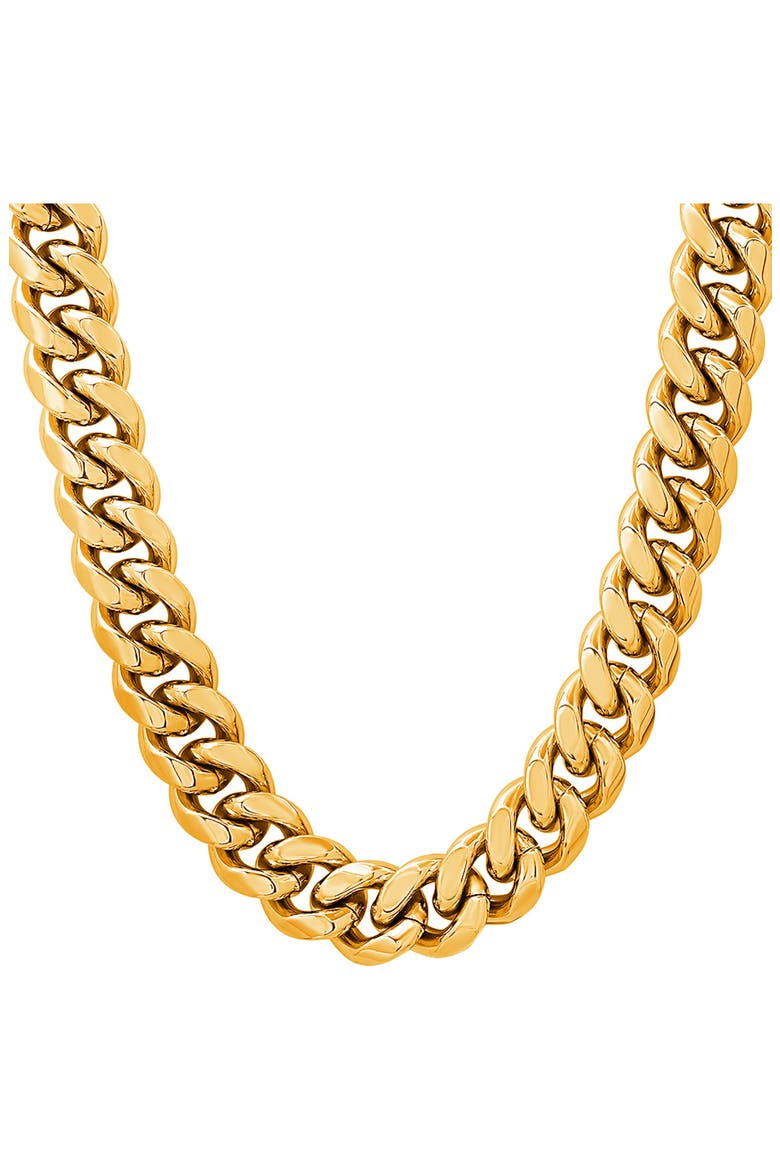 Curb Chain Necklace, Alternate, color, GOLD