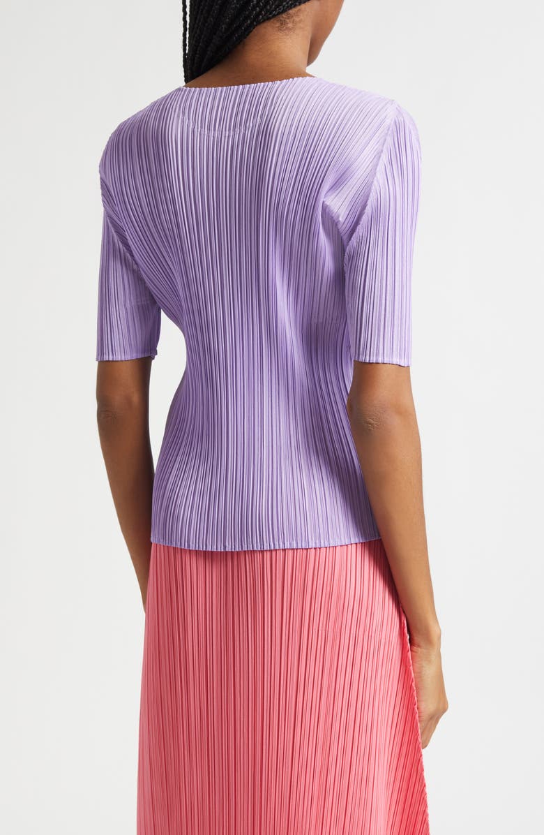 Pleats Please Issey Miyake Monthly Colors April Pleated Top, Alternate, color, Light Purple