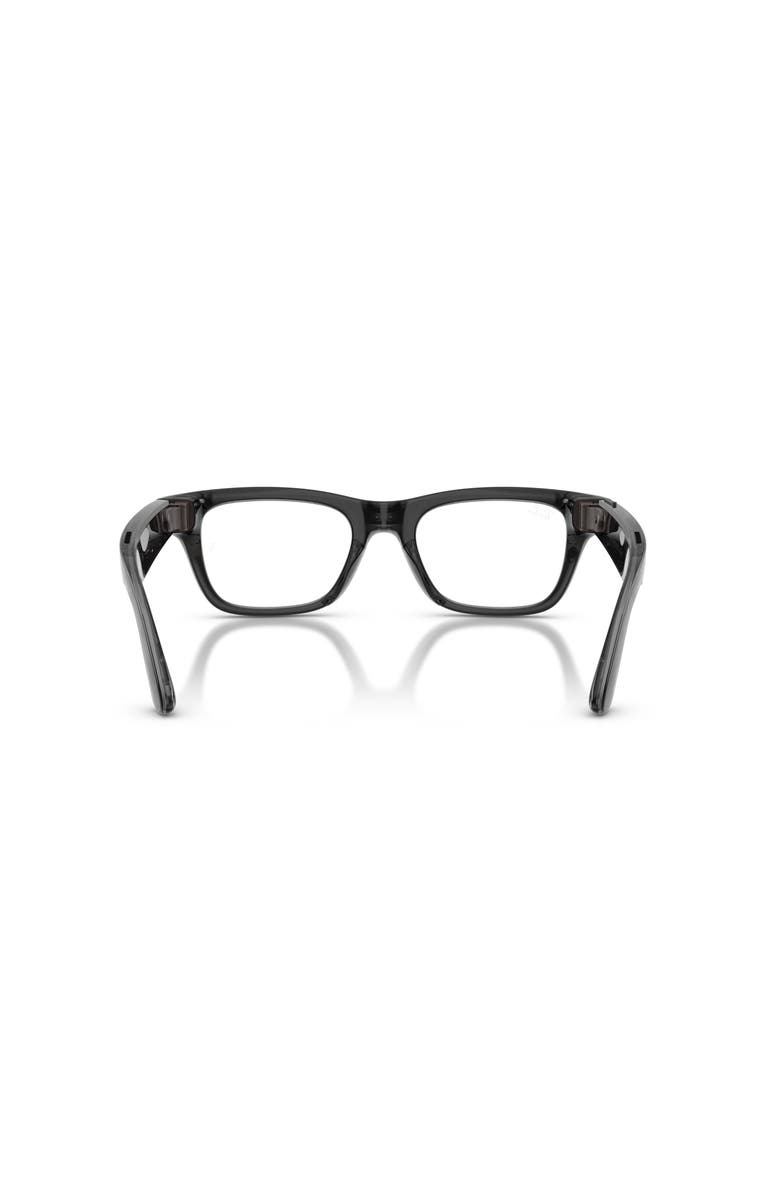 Ray-Ban 54mm Rectangle optical glasses, Alternate, color, Black