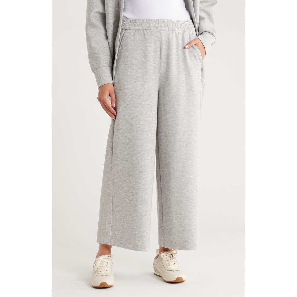 Caslon ® Scuba Wide Leg Pants In Gray