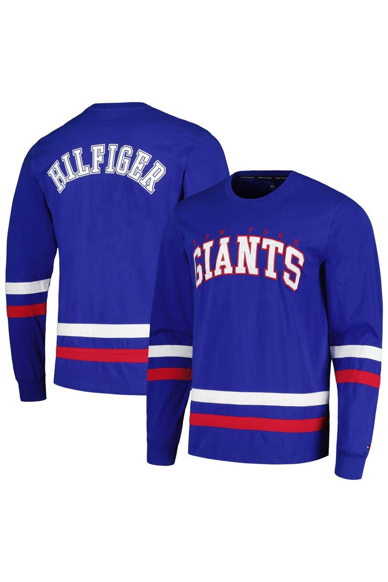 Men's Tommy Hilfiger Royal/Red New York Giants Nolan Long Sleeve T-Shirt, Main, color, Royal