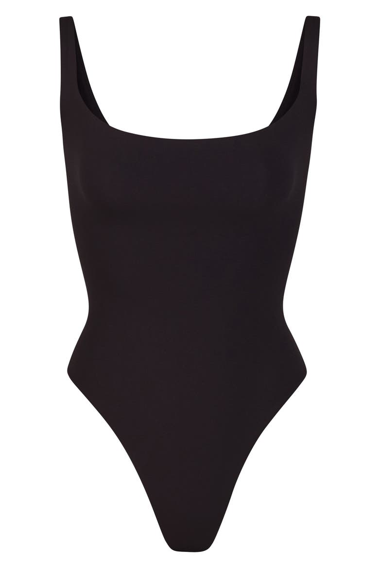 Fits Everybody Square Neck Bodysuit, Alternate, color, ONYX