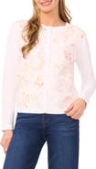 Ted Baker Cassia Floral Mixed Media Cardigan