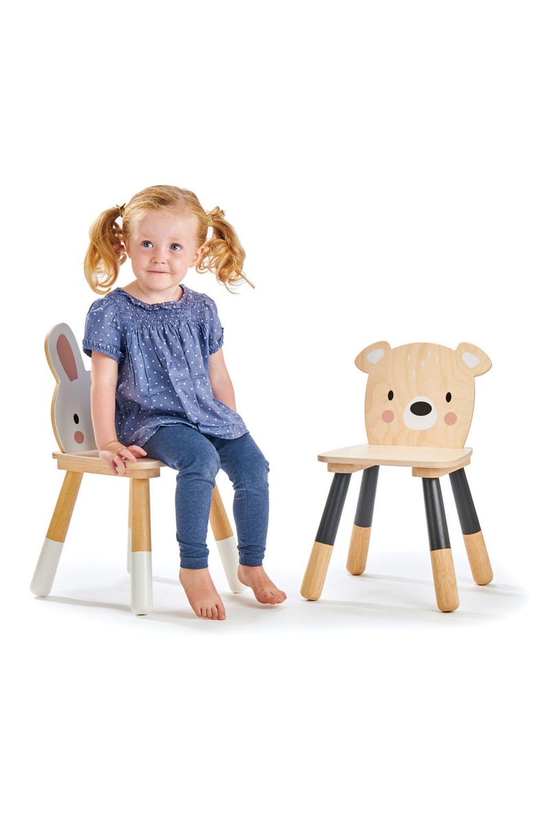 Tender Leaf Toys Forest Wooden Table & Chairs Playset, Alternate, color, Multi