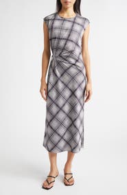 Derek Lam 10 Crosby Adelita Lattice Print Midi Dress