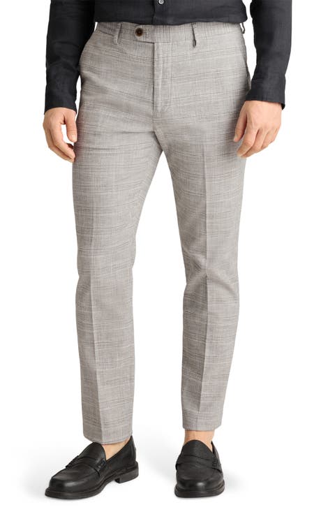 Primo Slim Fit Plaid Stretch Twill Chinos