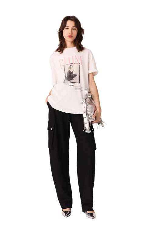 Maje Celine Dion T-shirt In White