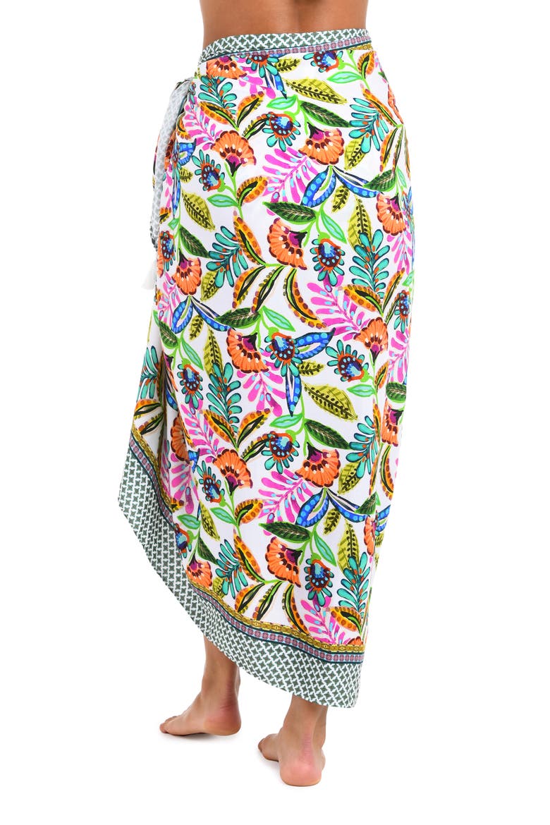 Jungle Cover-Up Pareo, Alternate, color, WHITE MULTI