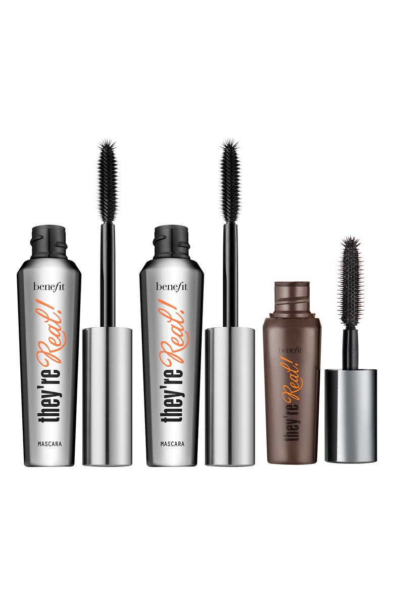 Benefit Cosmetics They're Real! Lash Stash Full Size & Mini Lengthening Mascara Set $65 Value, Alternate, color,