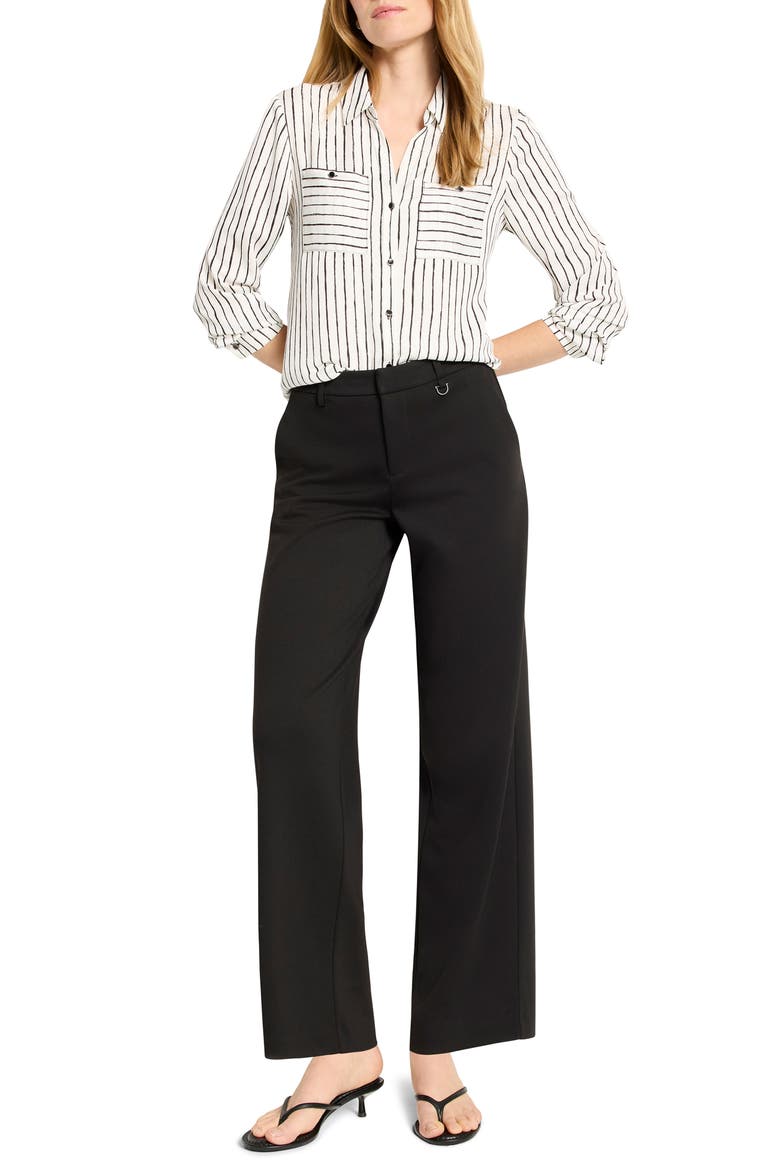 Painted Stripe Button-Up Shirt, Alternate, color, WHITE MULTI