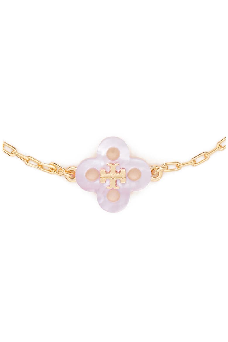 Forget Me Not Mother of Pearl Bracelet, Alternate, color, TORY GOLD / MOTHER OF PEARL