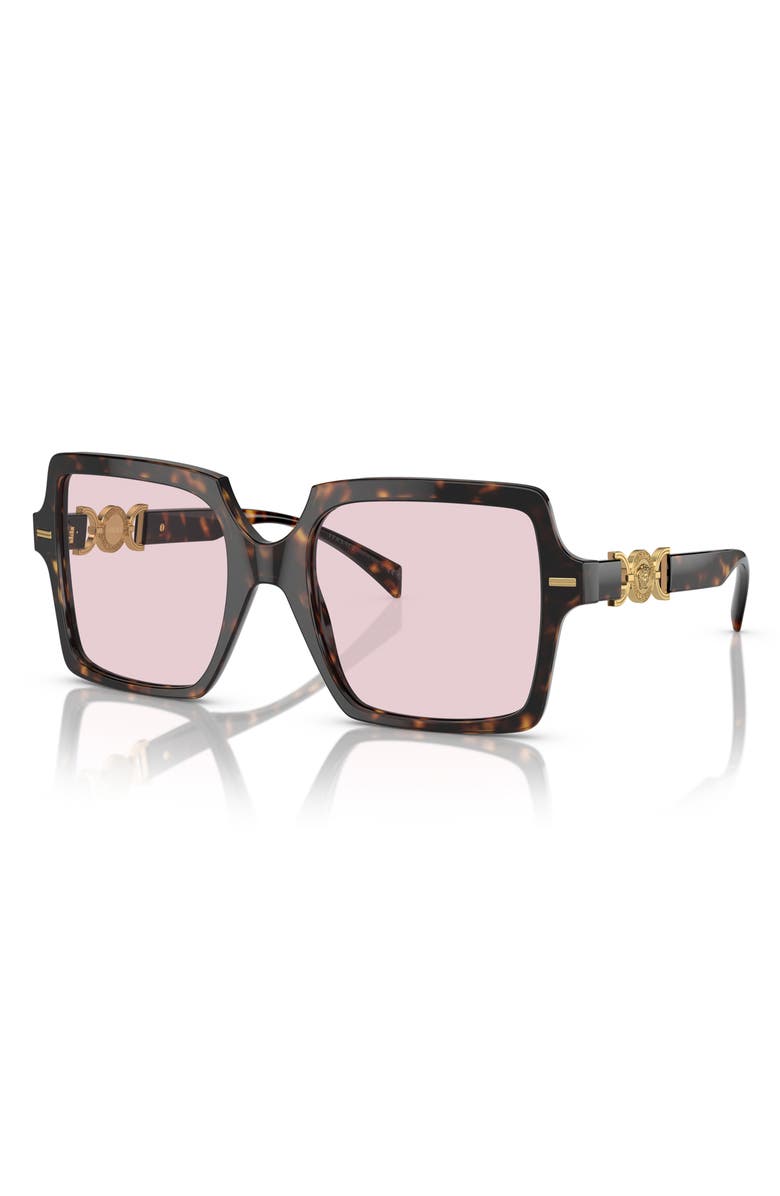 Versace 55mm Square Sunglasses, Alternate, color, 