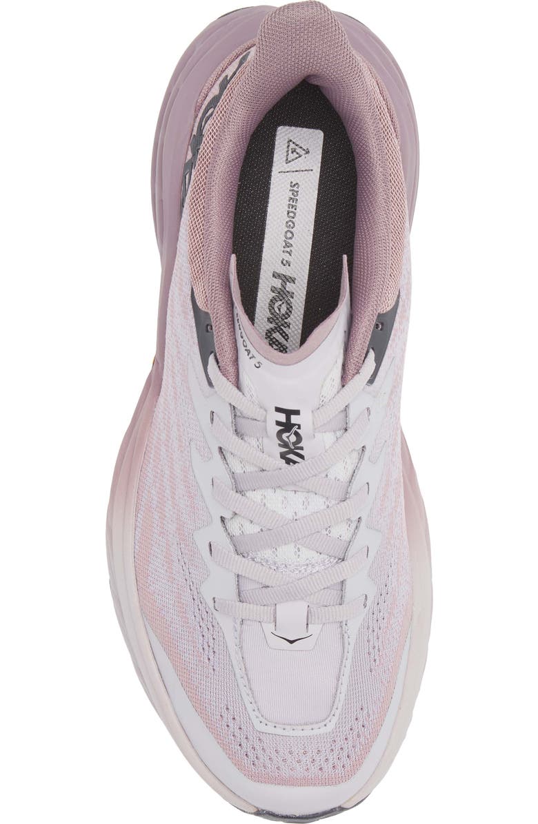 HOKA Speedgoat 5 Trail Running Shoe, Alternate, color, Elderberry / Lilac Marble