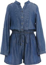 Truly Me Kids' Soft Denim Romper