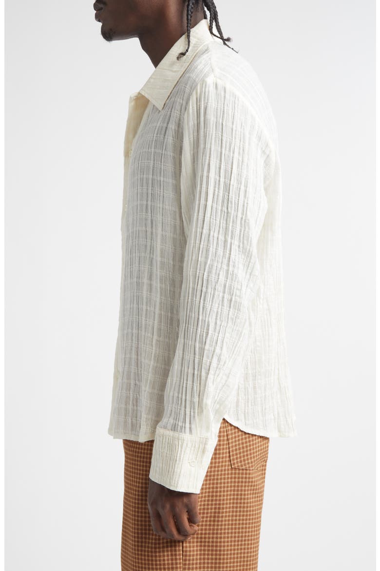 Ignacio Check Cotton Button-Up Shirt, Alternate, color, CLOUD WHITE CHECK