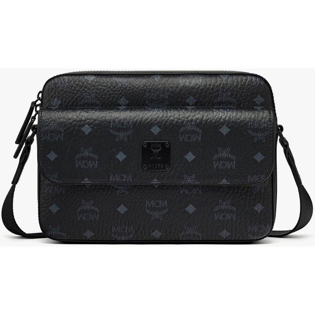 Mcm Aren Messenger Bag In Black