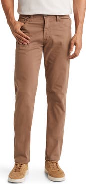 AG Tellis Sueded Stretch Sateen Slim Leg Pants