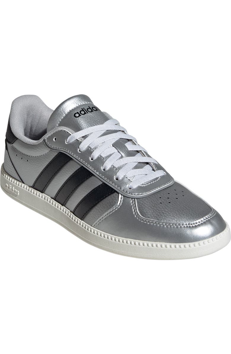 adidas Breaknet Sleek Sneaker, Main, color, Matte Silver/ Black/ Off White
