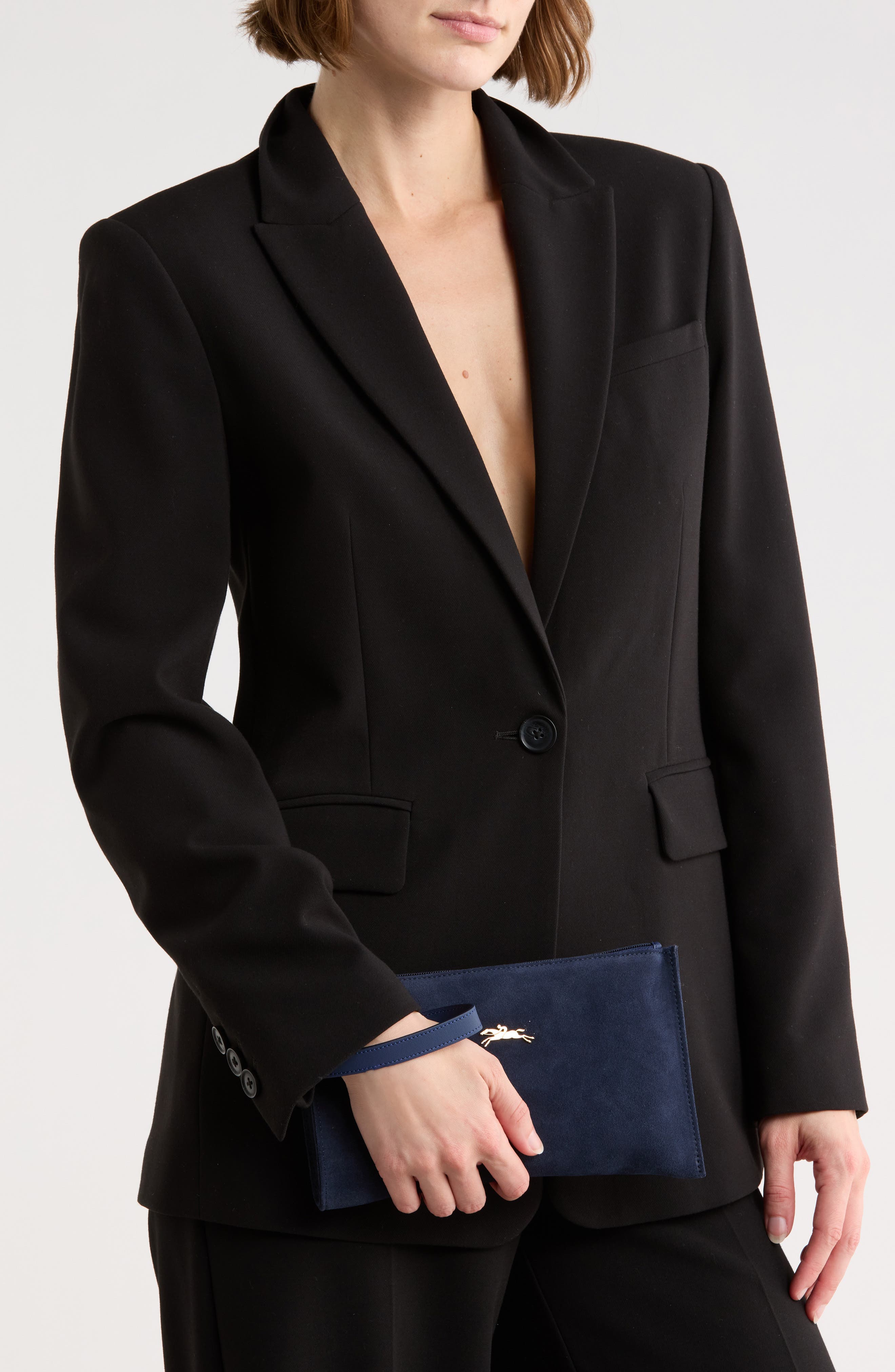 Longchamp Leather Wristlet, Alternate, color, 