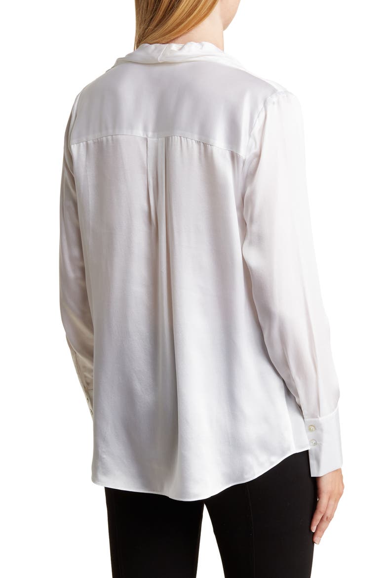 Jaslynn Silk Blouse, Alternate, color, WHITE