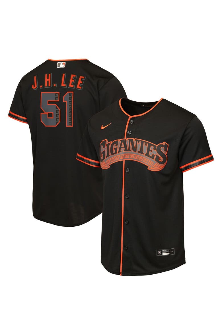 Youth Nike Jung Hoo Lee Black San Francisco Giants Alternate 2 Replica Jersey, Main, color, Black