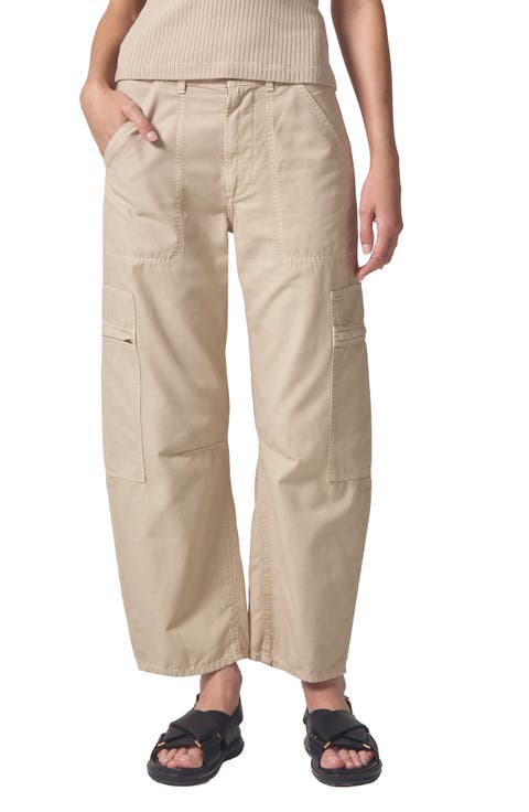 Marcelle Low Rise Barrel Cargo Pants