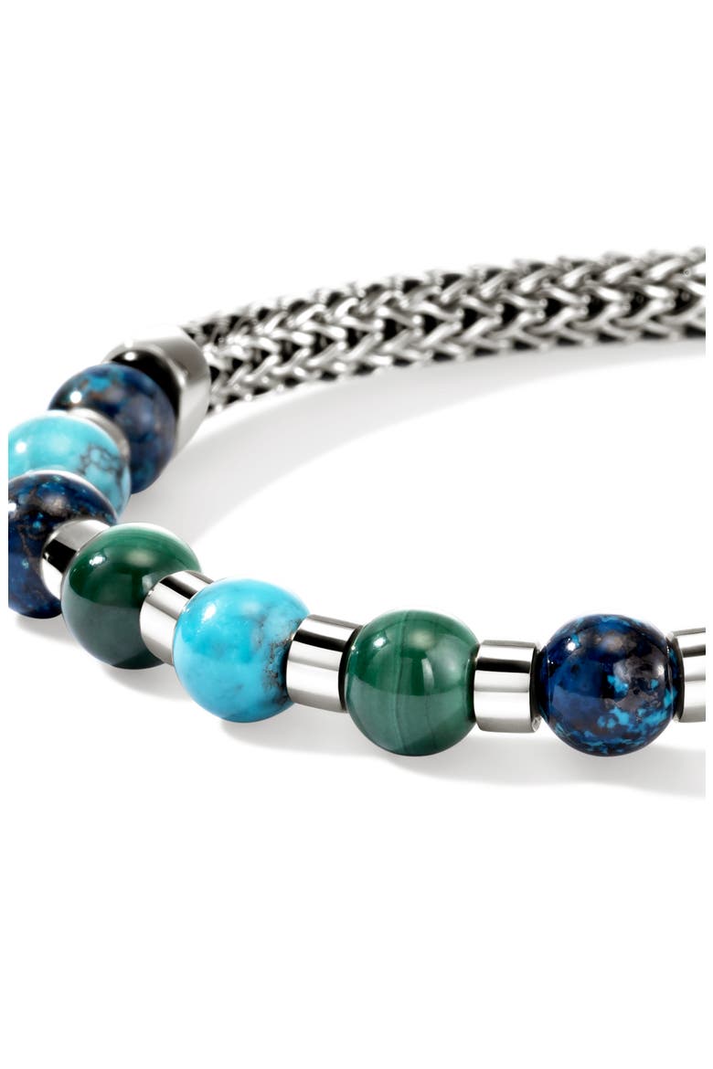 Beaded Chain Bracelet, Alternate, color, TURQUOISE