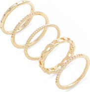 Nordstrom Set of 5 Stackable Rings
