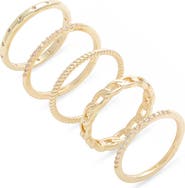 Nordstrom Set of 5 Stackable Rings