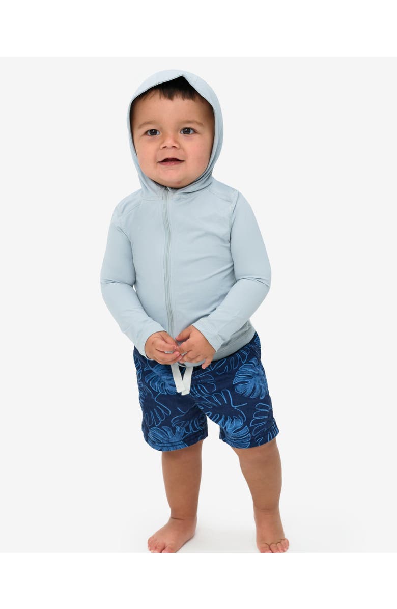 BloqUV Toddler's Full Zip Hoodie Top, Alternate, color, Soft Gray